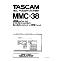 Tascam MMC-38 - Owners Manual 